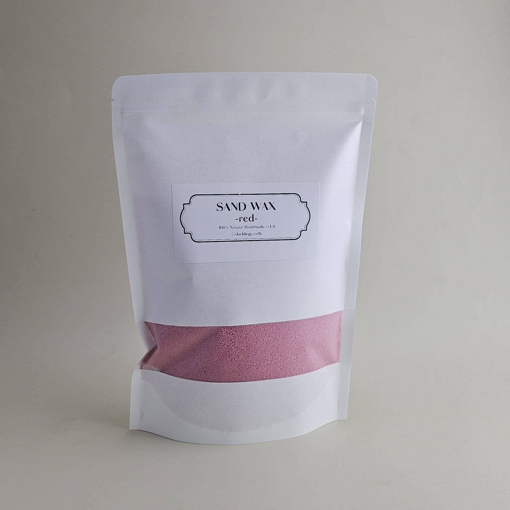 Sand Wax DIY Candle | 100% Natural Pearled candle kit: Cream / Fig Tree