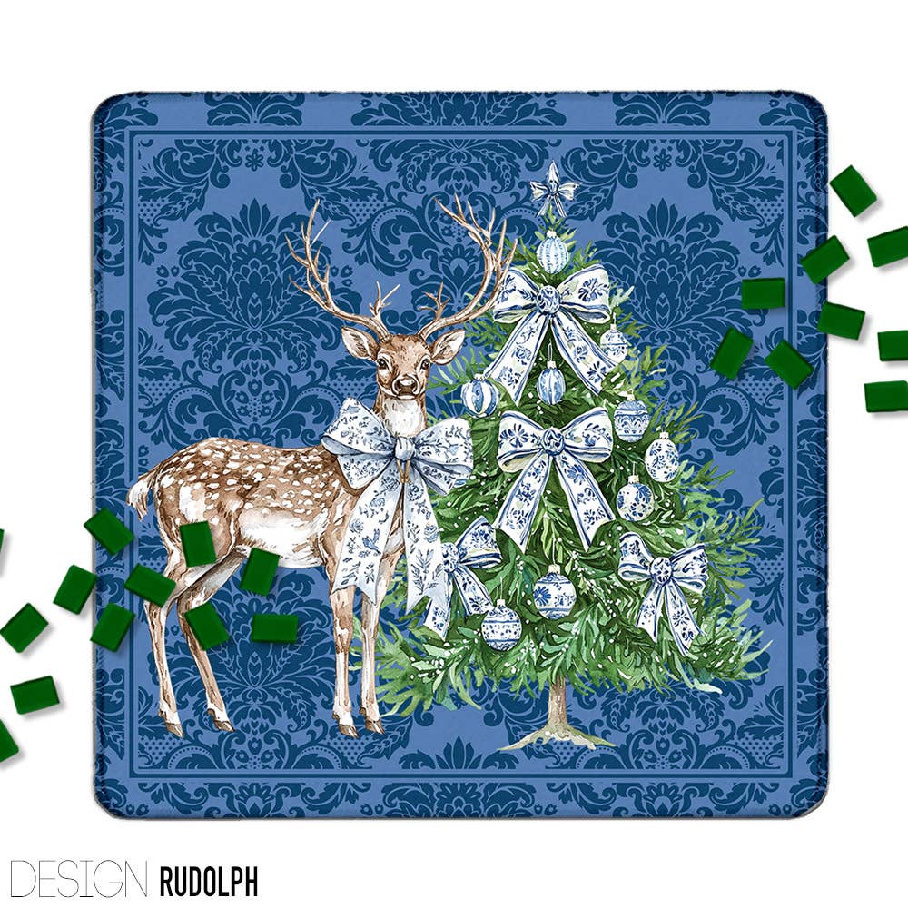 Mahjong Mat 31", Neoprene, Holiday, Christmas, Winter: Party Animal / Neoprene with bag