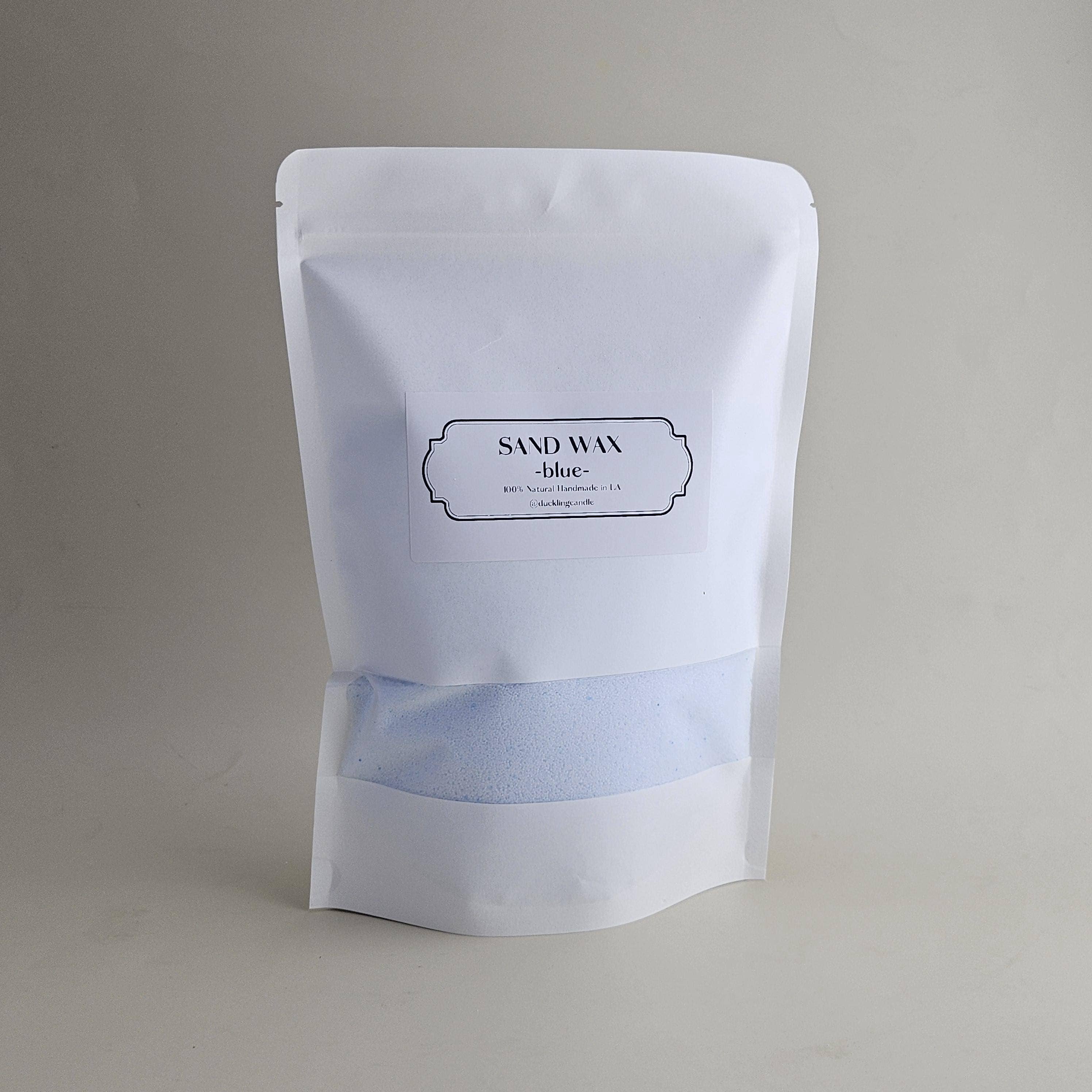 Sand Wax DIY Candle | 100% Natural Pearled candle kit: Cream / Fig Tree