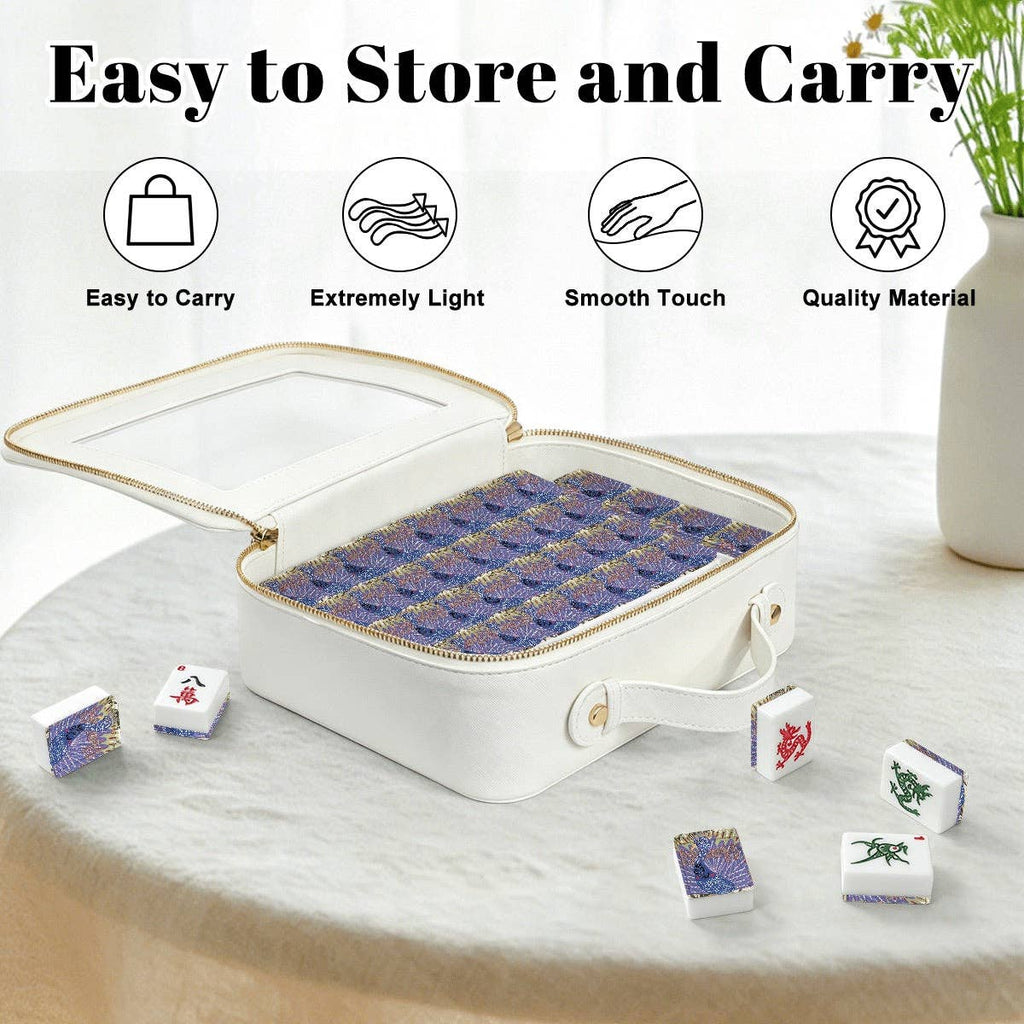 Peacocking American Mahjong Tiles: Bag Set