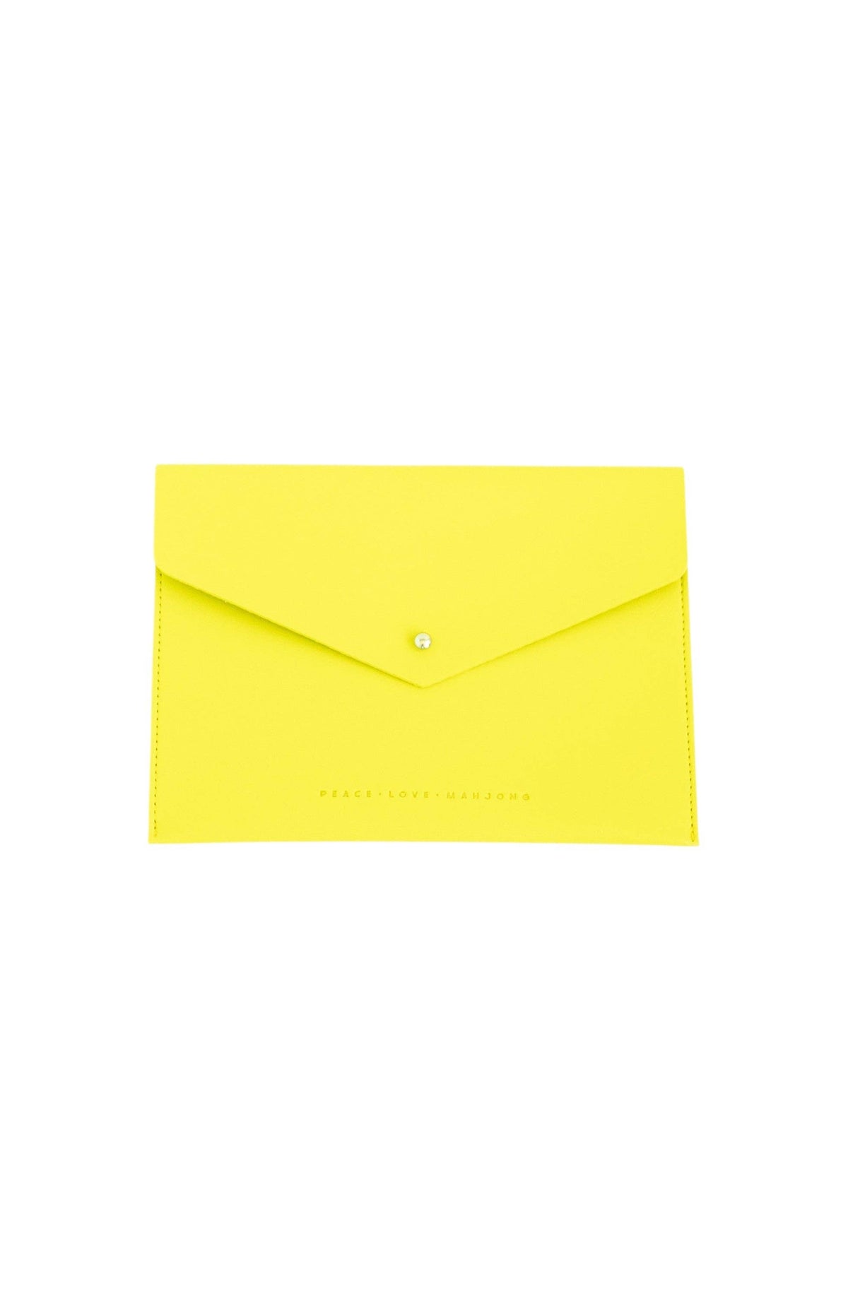 Peace Love Mahjong Card Clutch: Dusty Rose