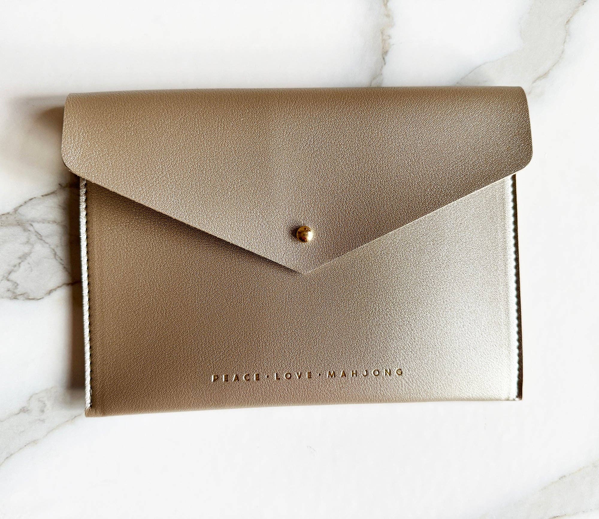 Card Clutch: Metallic - Large Size