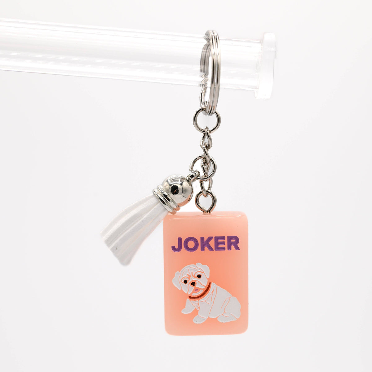 Middle & Main Mahjong Tile Keychain Georgia Bulldog Joker
