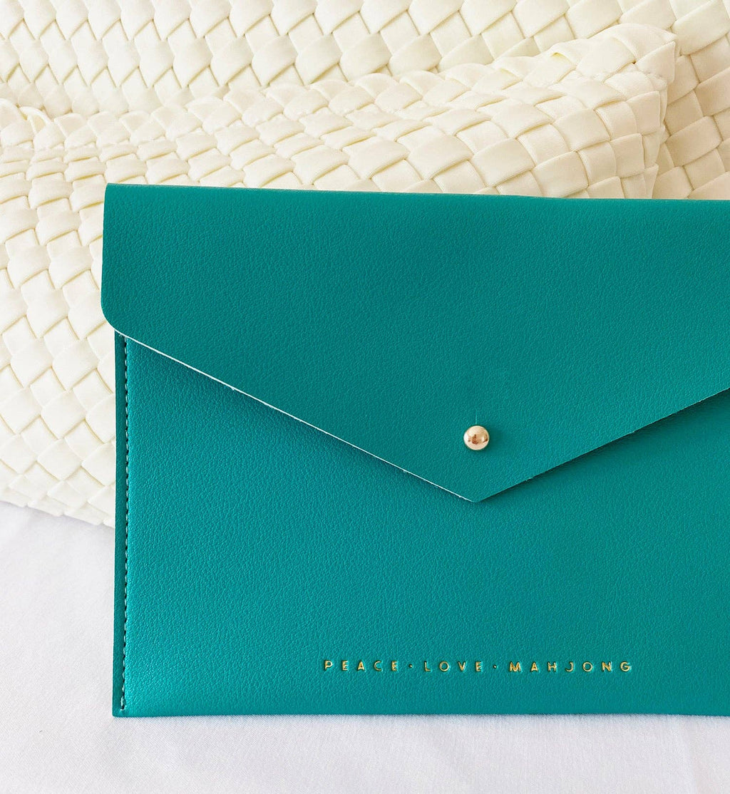 Card Clutch: Serentity Blue - Large Size