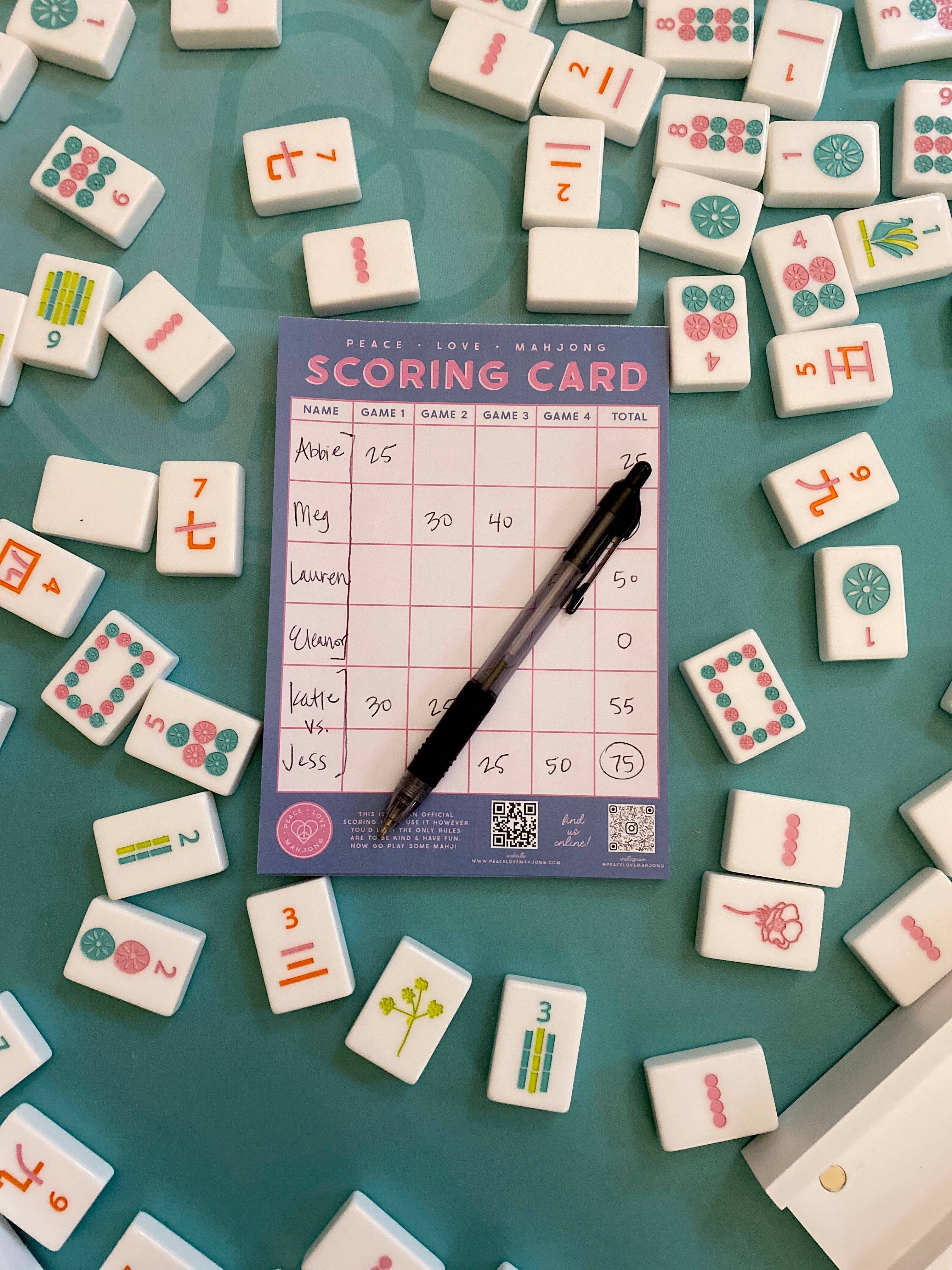 Mahjong Scoring Notepad: Light Purple