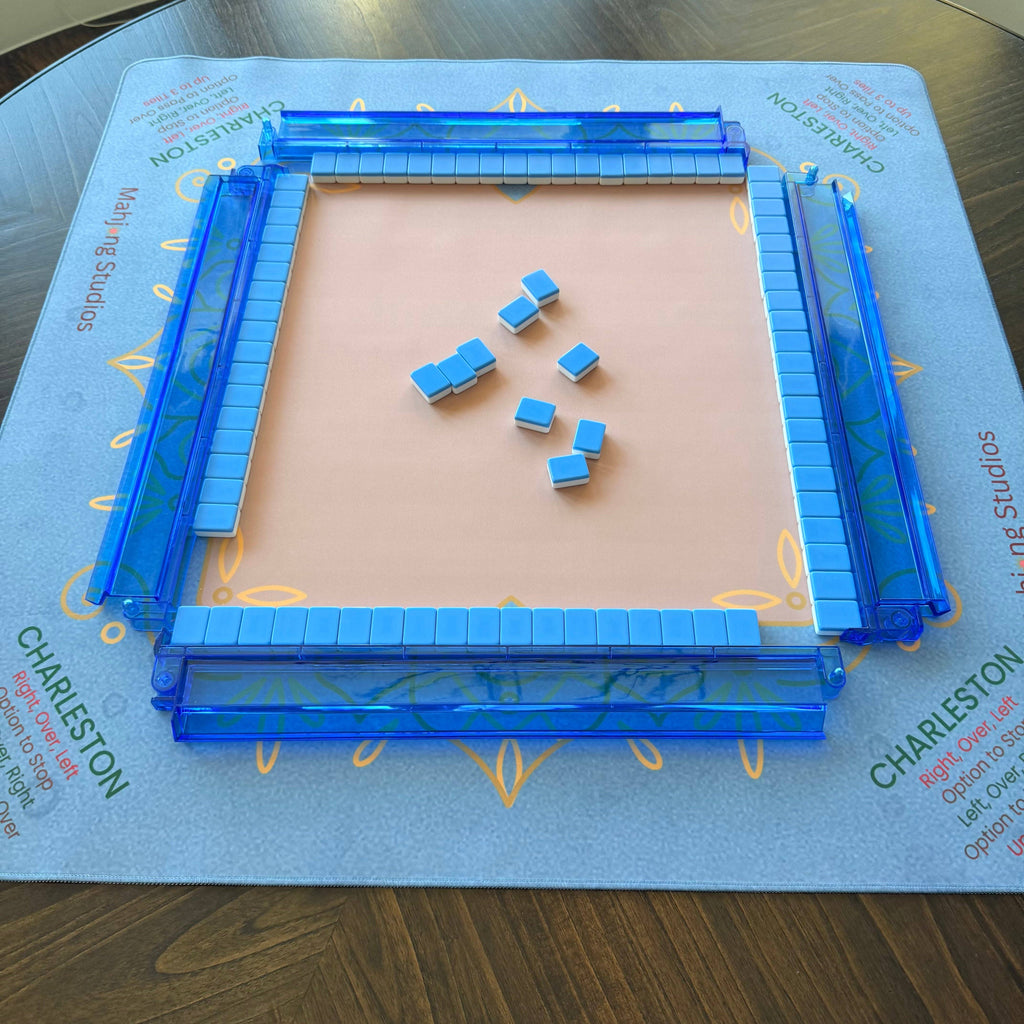 Sapphire Royal Mahjong Mat - 33 x 33 - Ships Rolled
