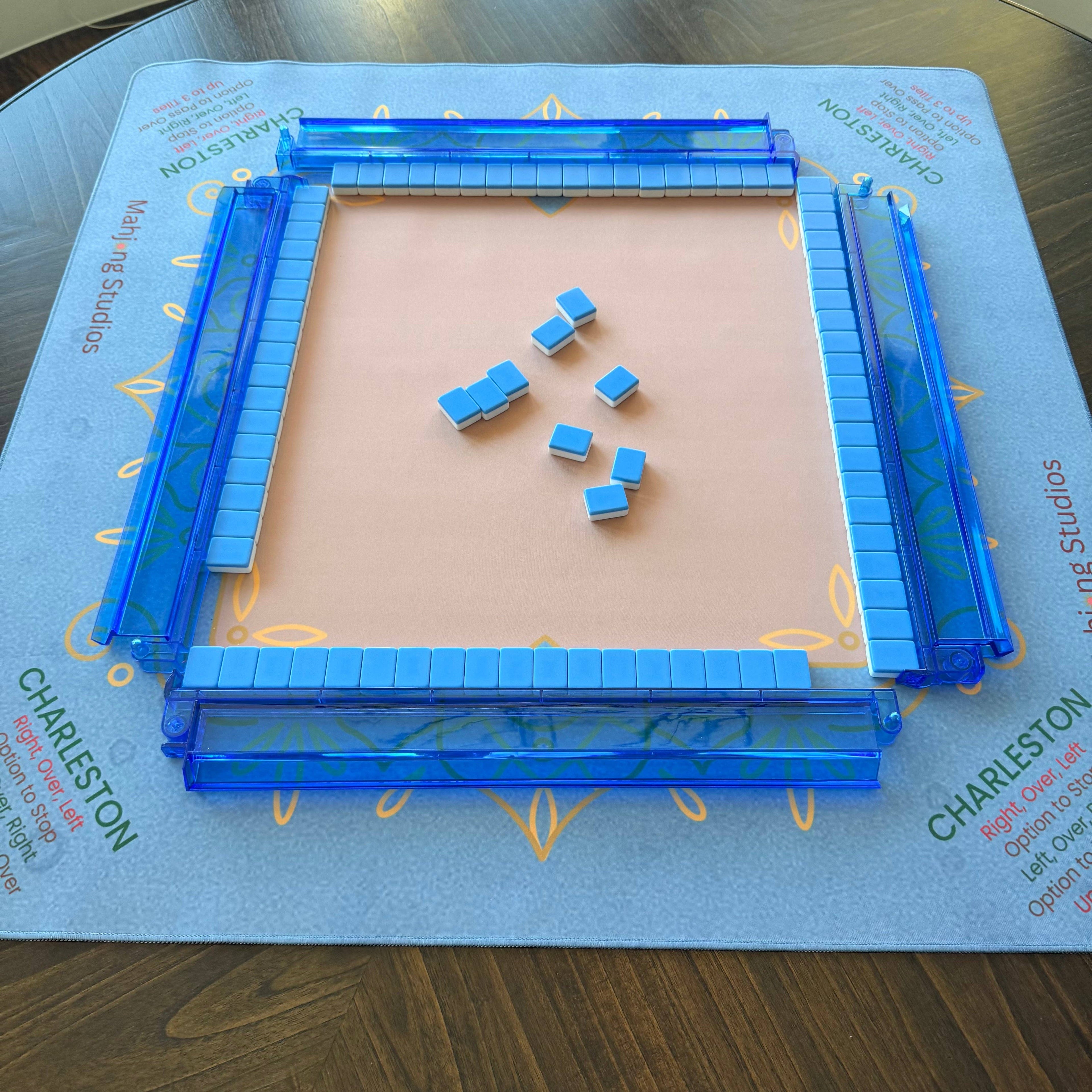 Sapphire Royal Mahjong Mat - 33 x 33 - Ships Rolled