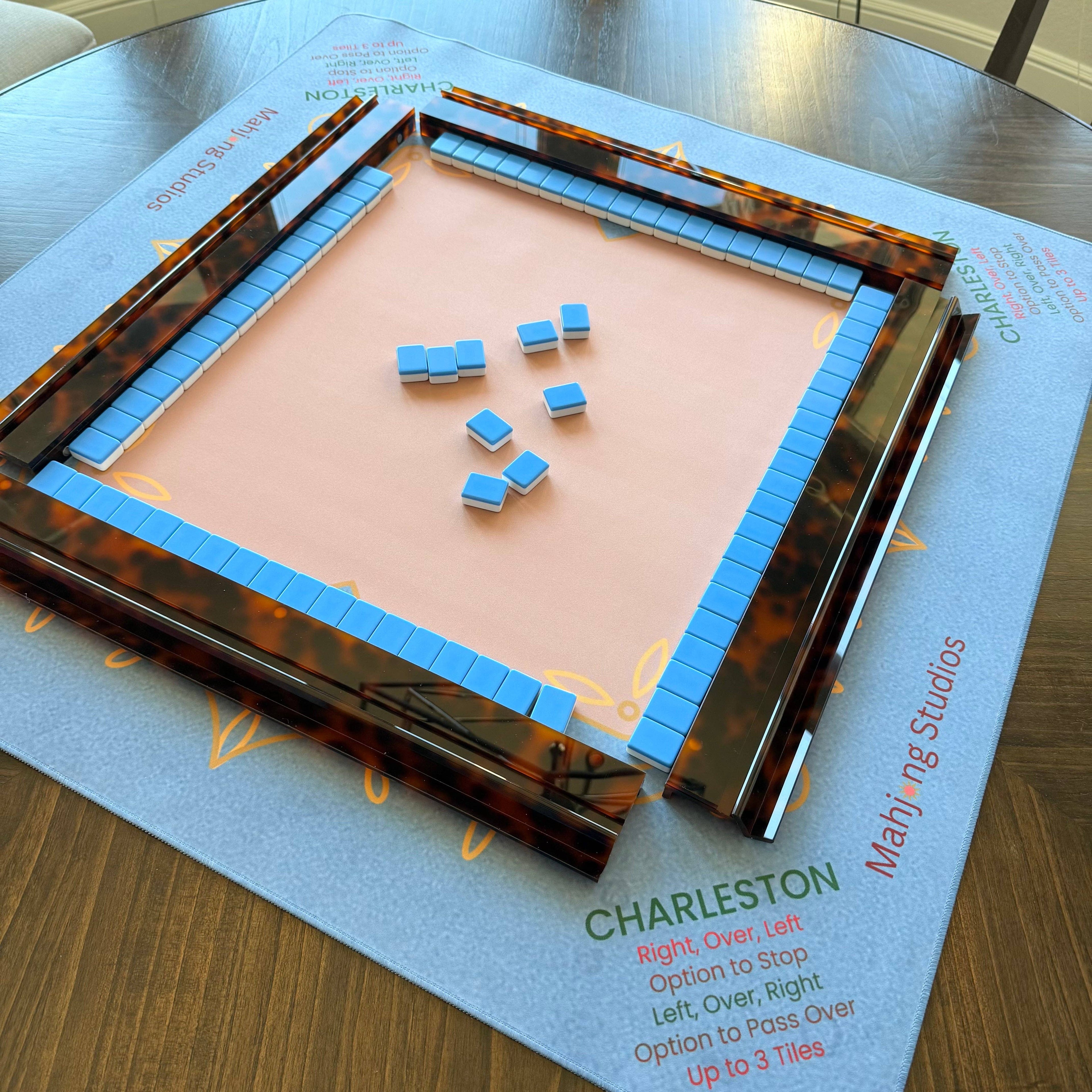 Sapphire Royal Mahjong Mat - 33 x 33 - Ships Rolled