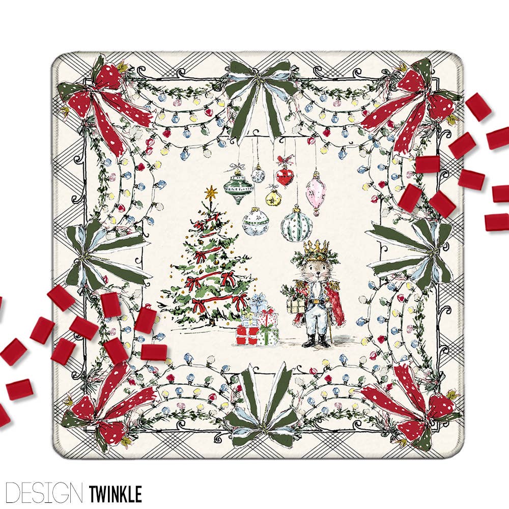 Mahjong Mat 31", Neoprene, Holiday, Christmas, Winter: Party Animal / Neoprene with bag