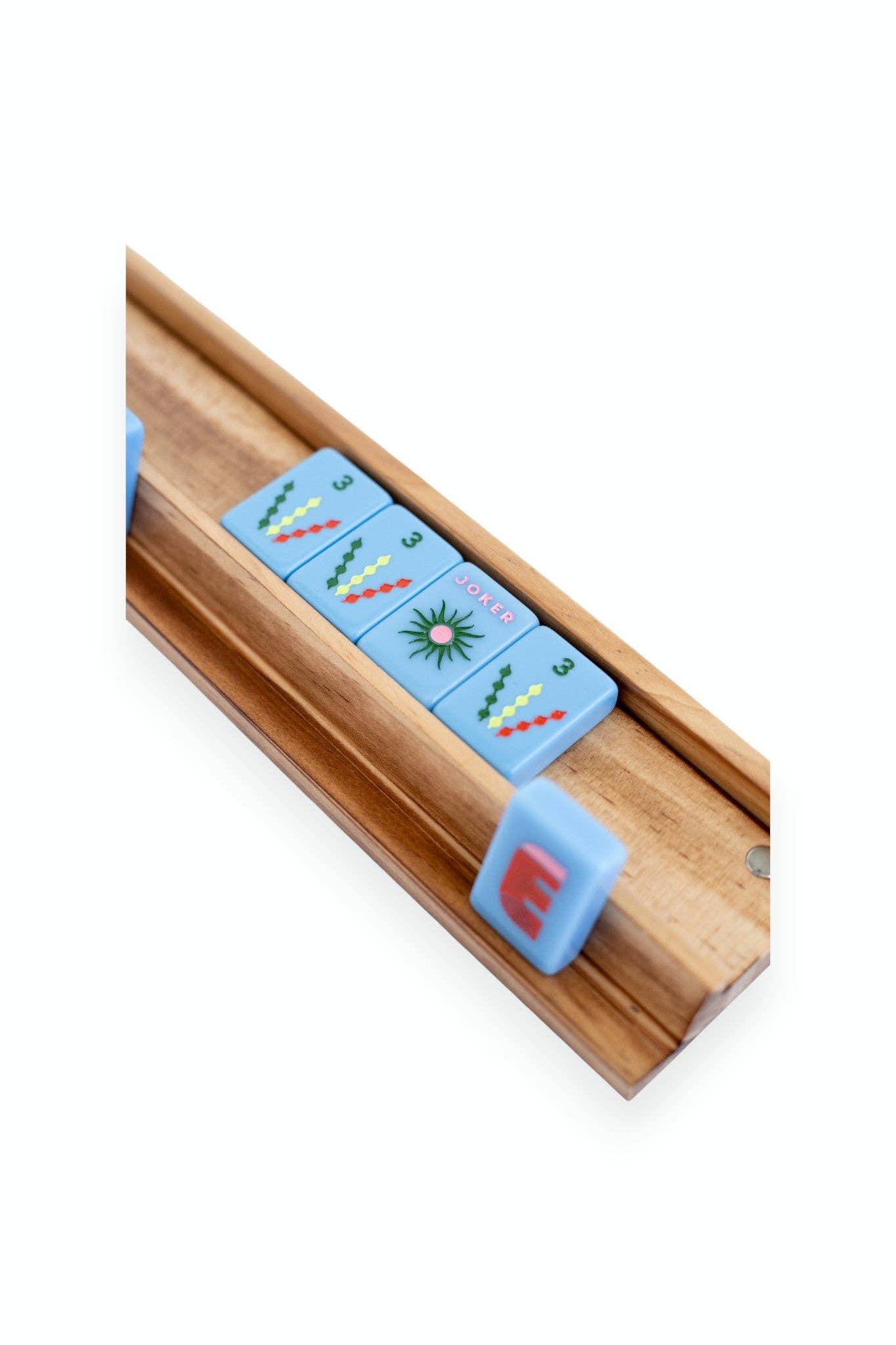 Mahjong Racks & Pushers (Set of 4): Chartreuse