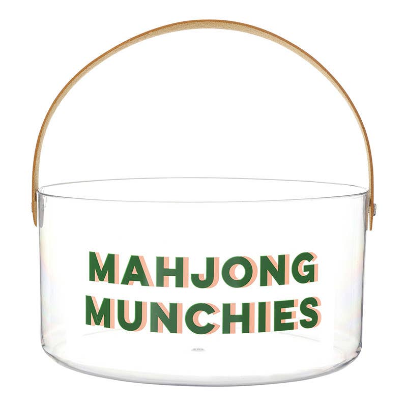 Acrylic Party Bucket - Mahjong Munchies: 8.25" Dia x 4" H