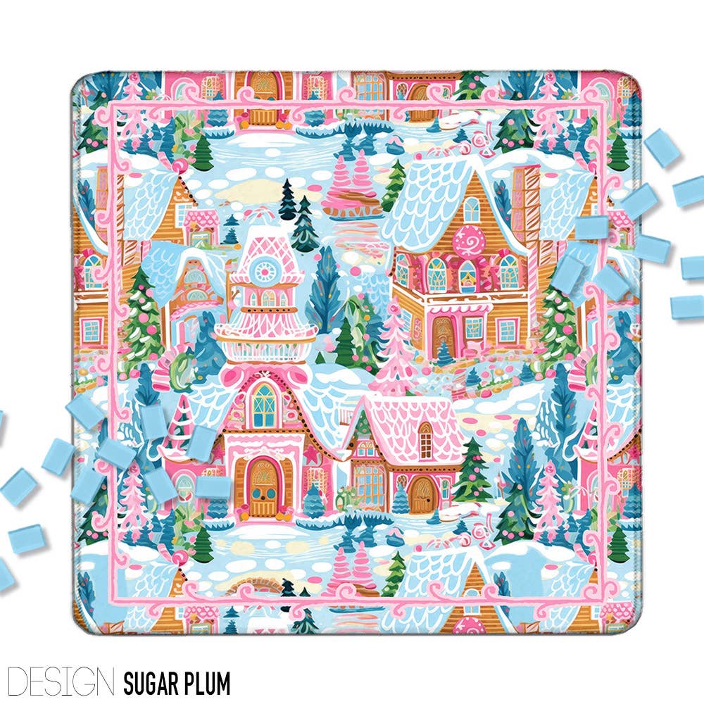 Mahjong Mat 31", Neoprene, Holiday, Christmas, Winter: Party Animal / Neoprene with bag