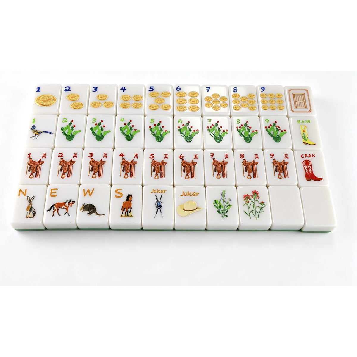 KEVA Out West Mahjong Tiles
