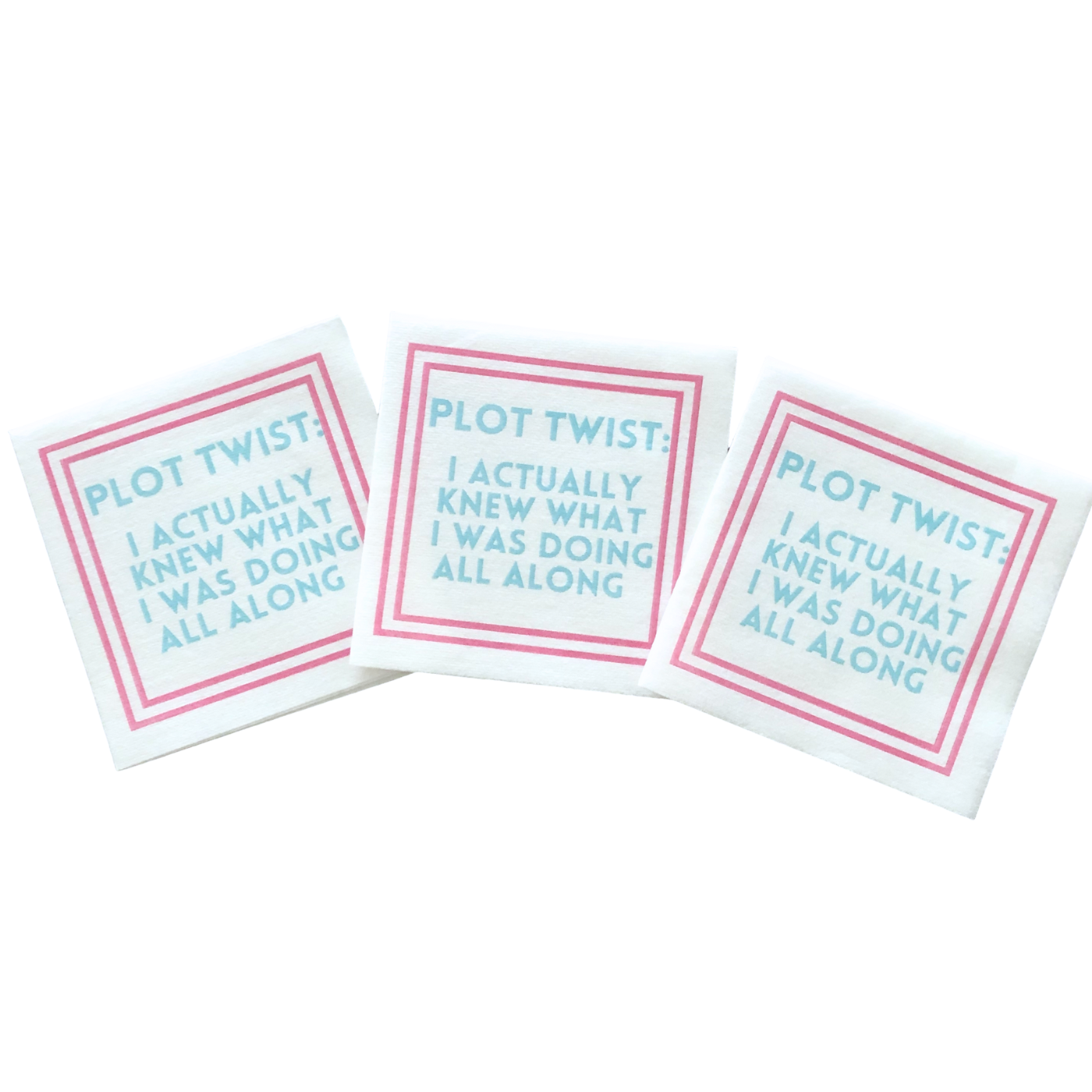 MAHJONG NAPKINS | 5'' x 5'' Luxury, Linen-Feel, Eco-Friendly: 10- I Like Big Tiles