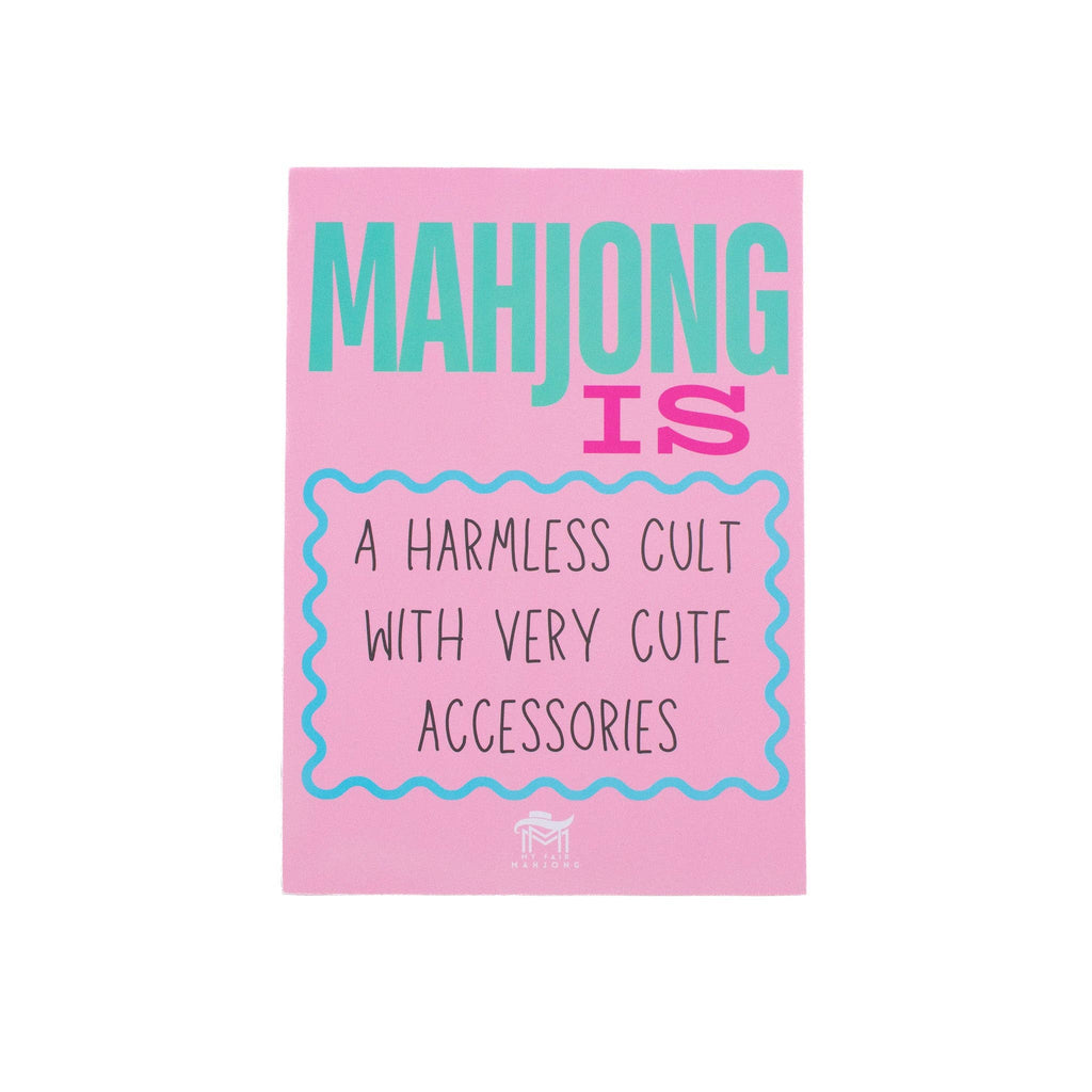 My Fair Mahjong “Mahjong Is A Harmless Cult” Shuffle Card