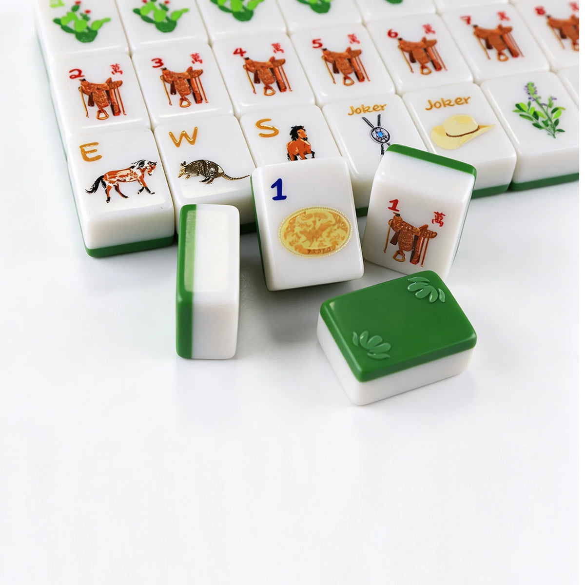 KEVA Out West Mahjong Tiles