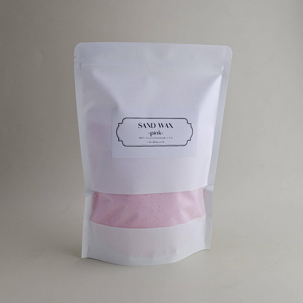 Sand Wax DIY Candle | 100% Natural Pearled candle kit: Cream / Fig Tree