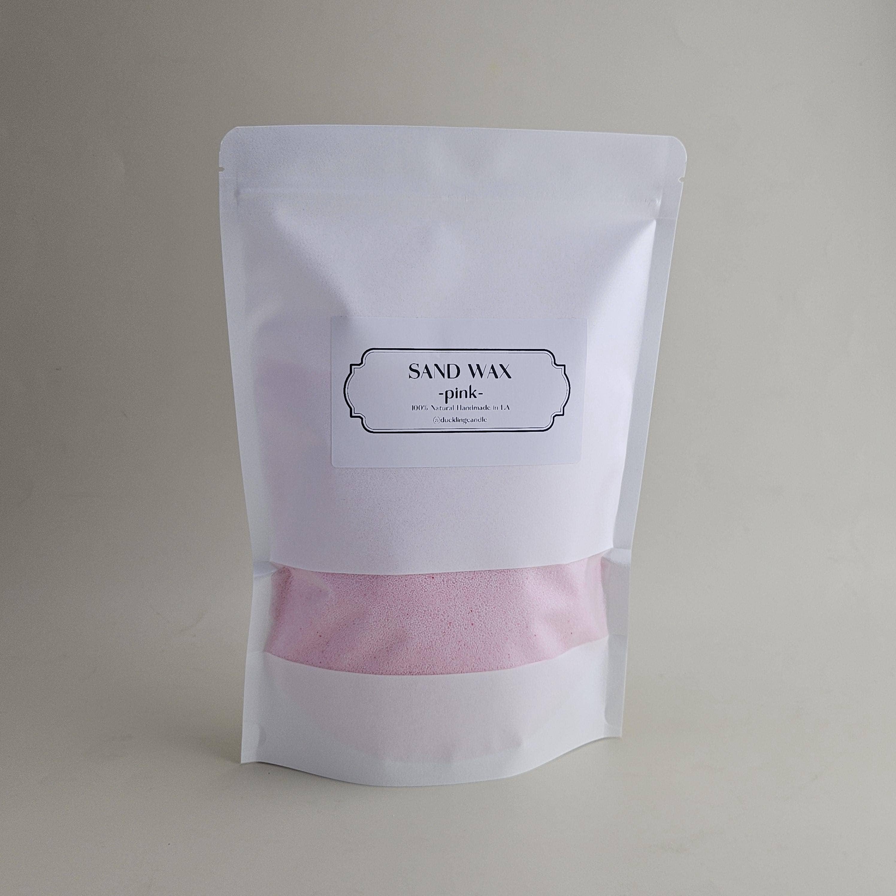 Sand Wax DIY Candle | 100% Natural Pearled candle kit: Cream / Fig Tree