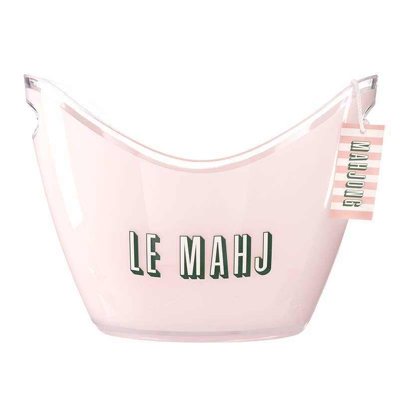 Acrylic Champagne Bucket - Le Mahj: 10.75" L x 8" W x 8" H