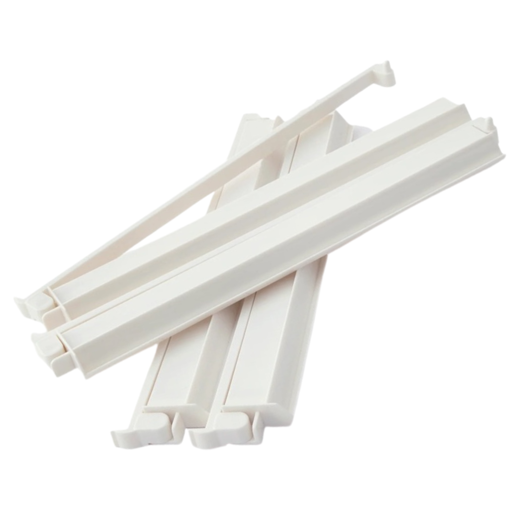 Mahjong Rack and Pusher Set of 4 - Solid Colors Red Blue White: Red