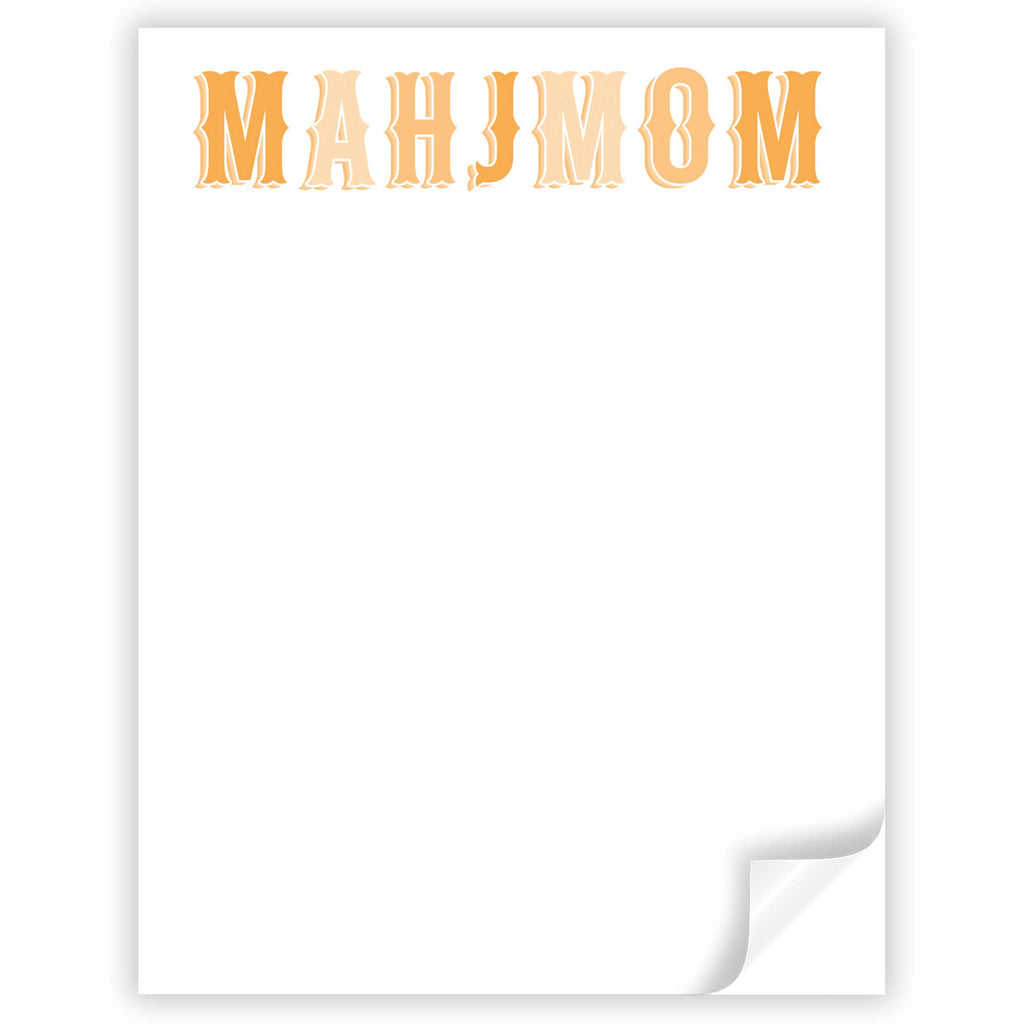 Mahjmom Mahjong Notepad : Multi-Colored