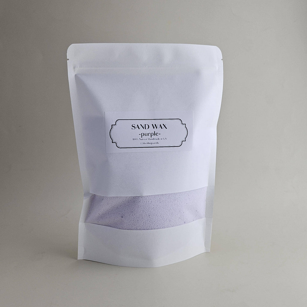 Sand Wax DIY Candle | 100% Natural Pearled candle kit: Sea Mist / White