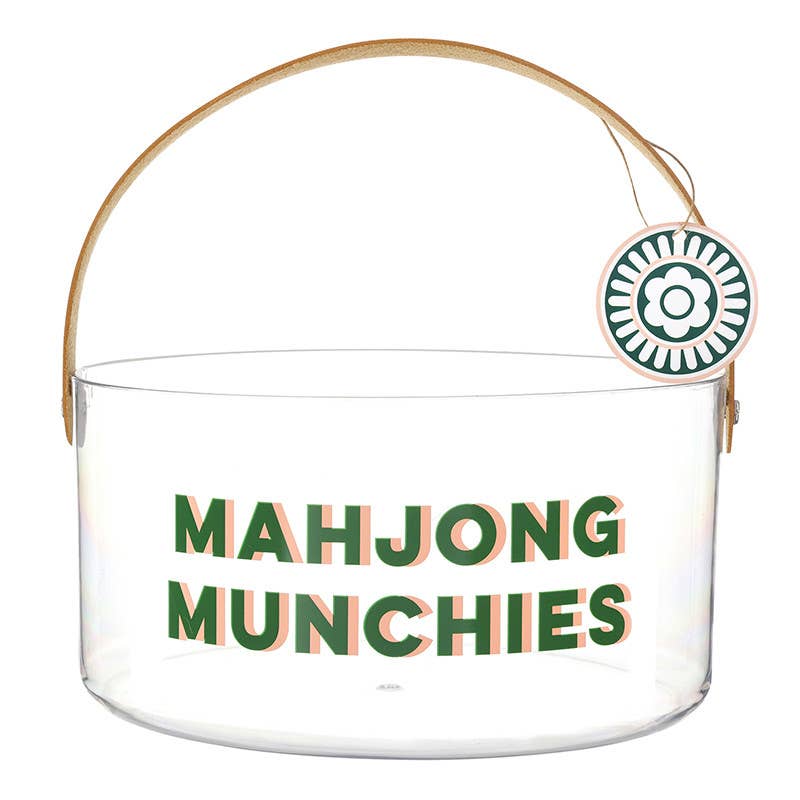 Acrylic Party Bucket - Mahjong Munchies: 8.25" Dia x 4" H