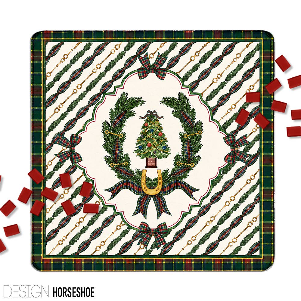 Mahjong Mat 31", Neoprene, Holiday, Christmas, Winter: Party Animal / Neoprene with bag