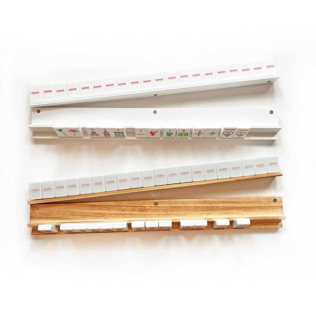 Mahjong Racks & Pushers (Set of 4): French Blue