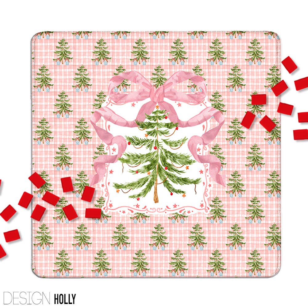 Mahjong Mat 31", Neoprene, Holiday, Christmas, Winter: Party Animal / Neoprene with bag