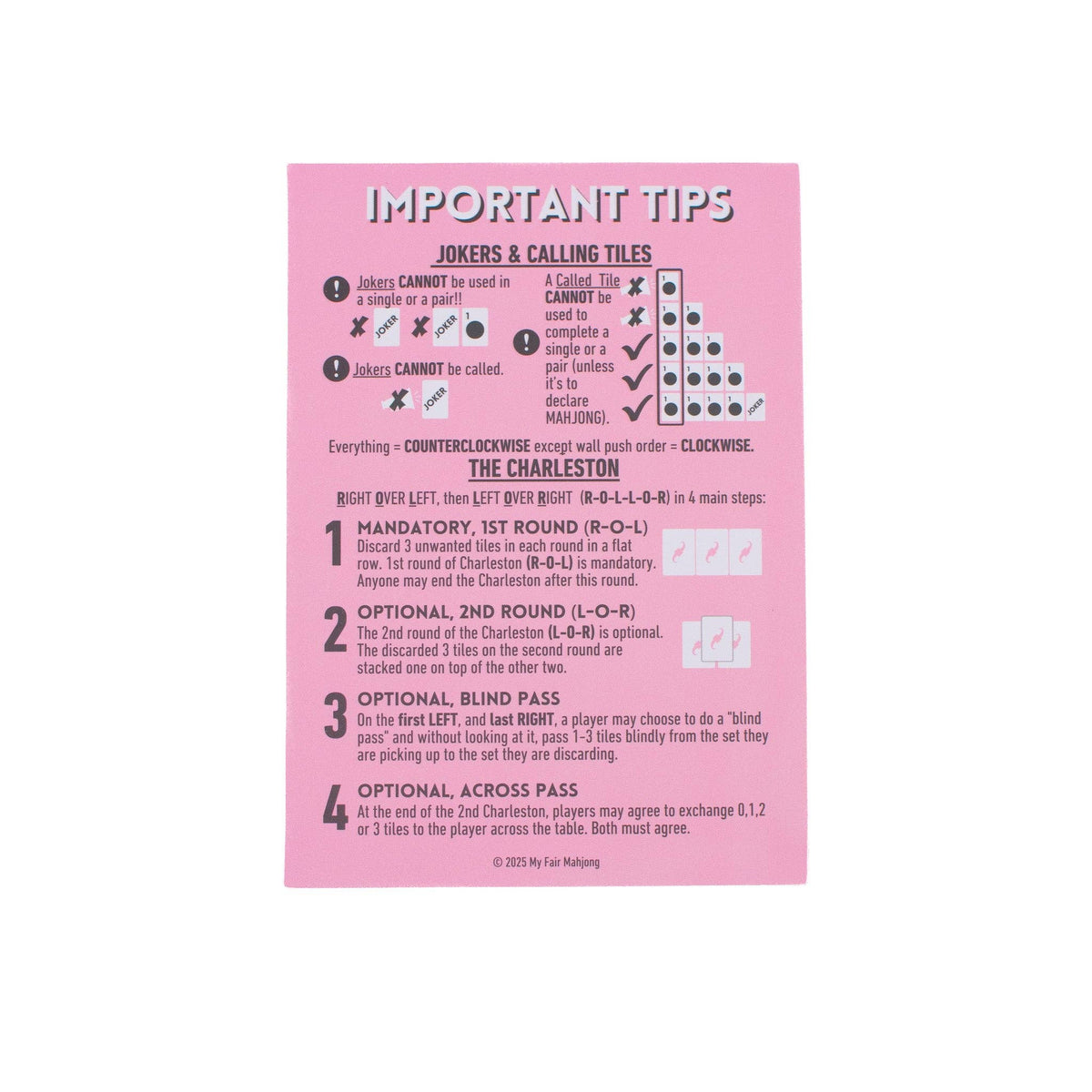 My Fair Mahjong “Mahjong Is A Harmless Cult” Shuffle Card