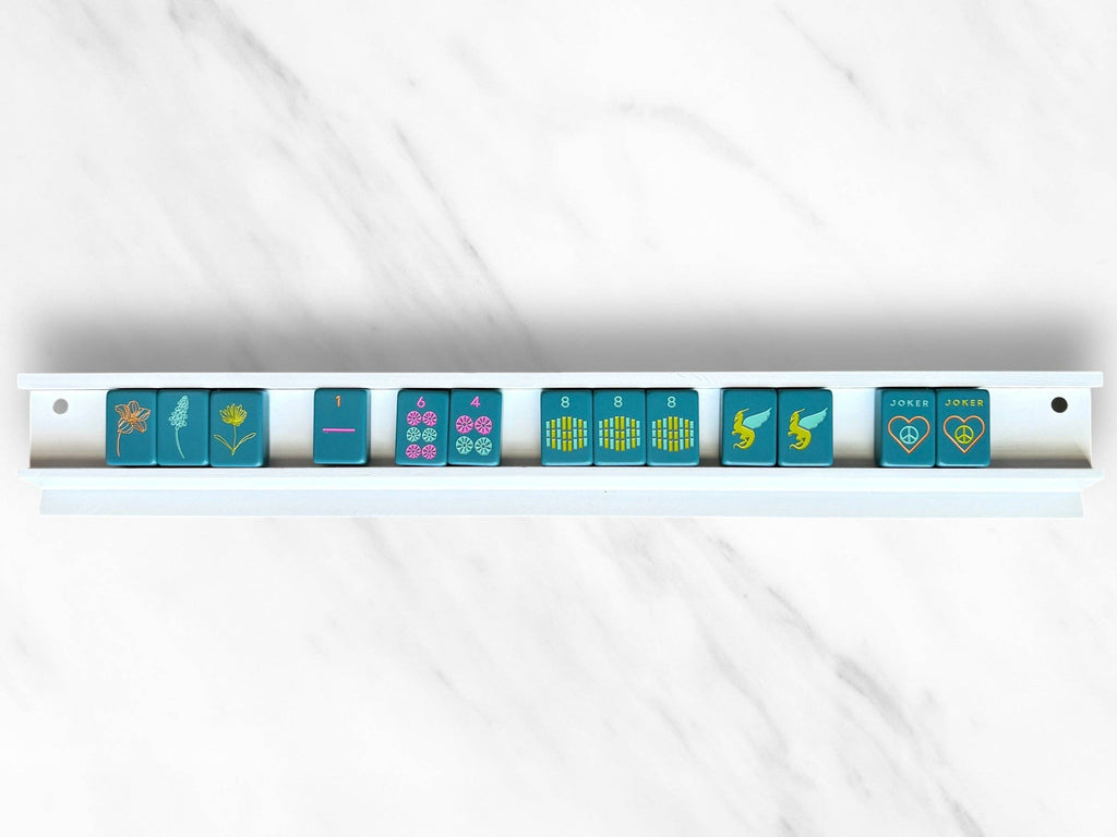 Mahjong Racks & Pushers (Set of 4): French Blue