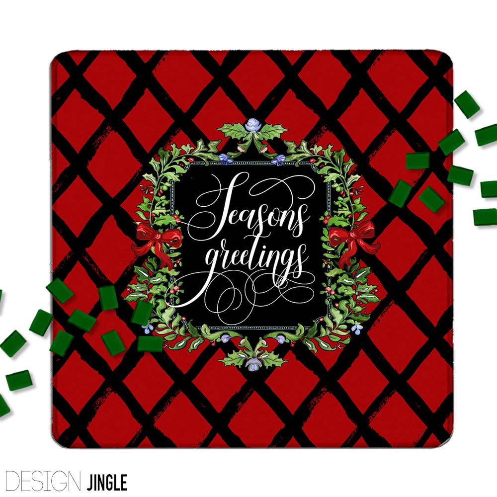 Mahjong Mat 31", Neoprene, Holiday, Christmas, Winter: Party Animal / Neoprene with bag