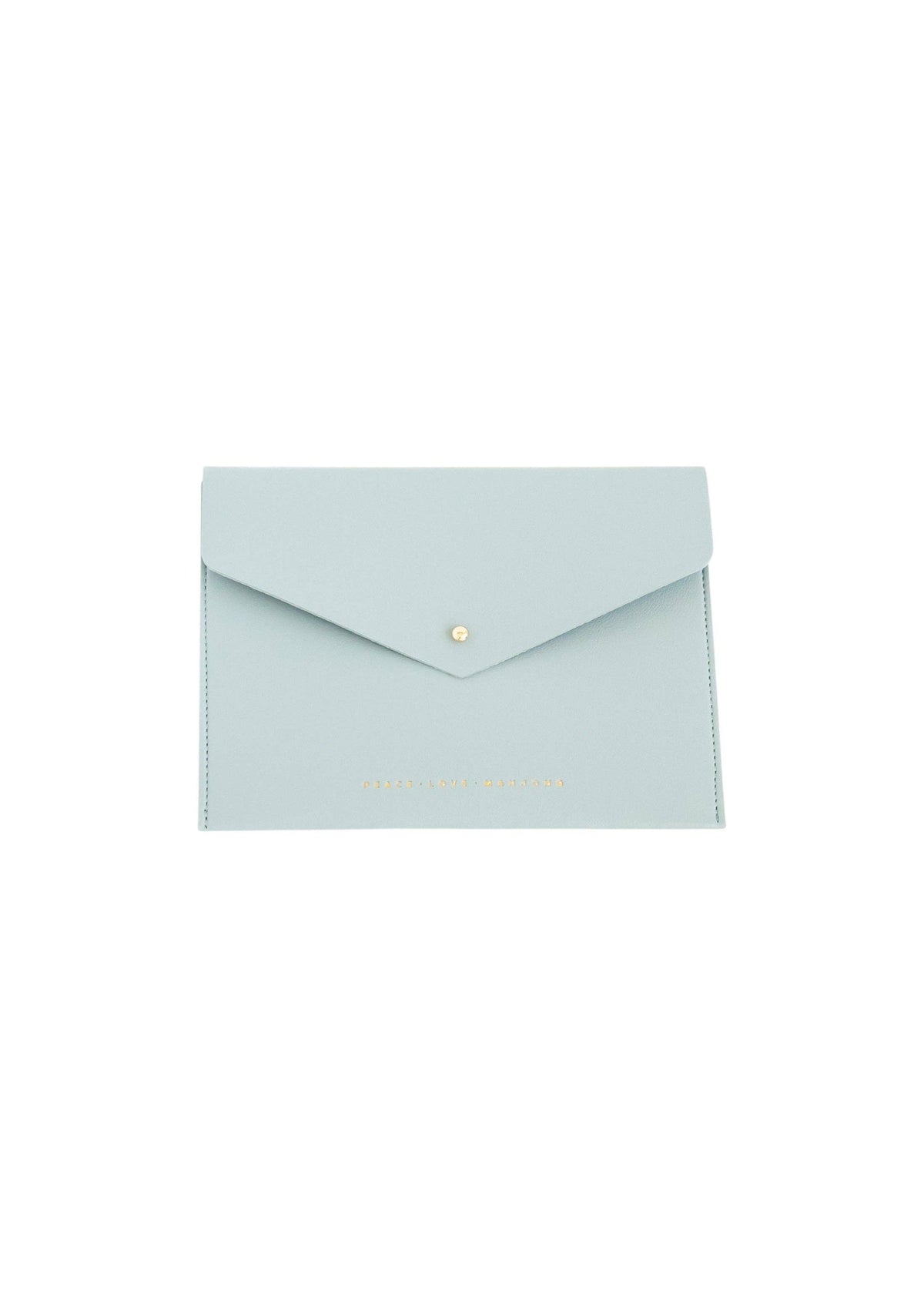 Peace Love Mahjong Card Clutch: Dusty Rose