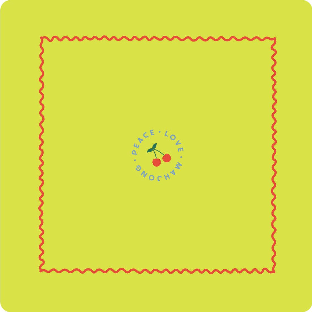 Mats: Light Pink with Chartreuse & French Blue