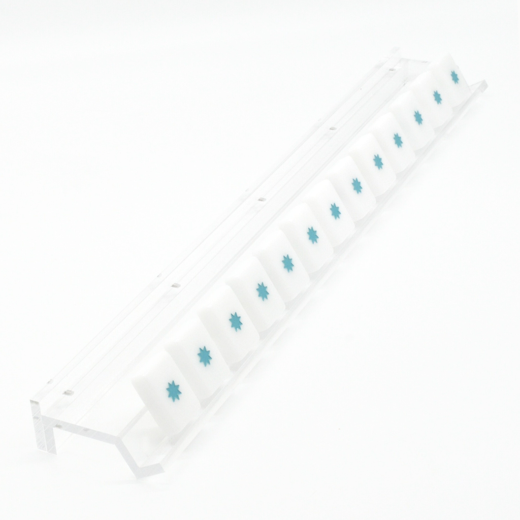 Clear Acrylic Mahjong Rack and Pusher, Set of 4