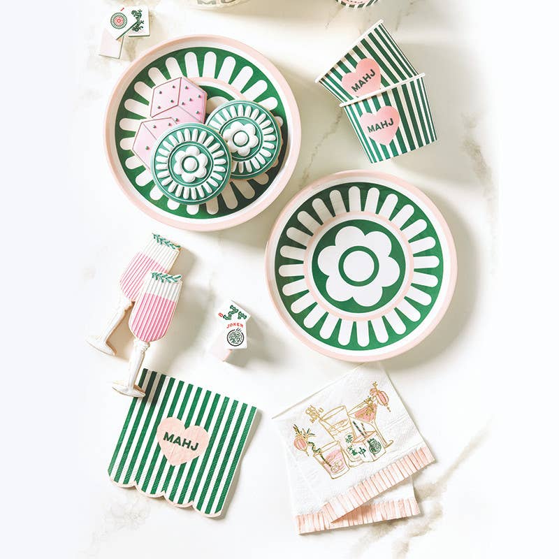 Acrylic Party Bucket - Mahjong Munchies: 8.25" Dia x 4" H