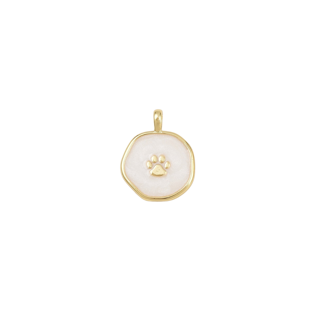 Gold Paw Print Charm