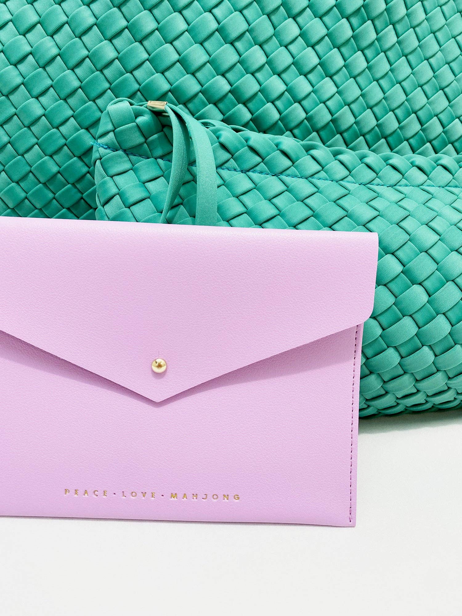 Card Clutch: Serentity Blue - Large Size
