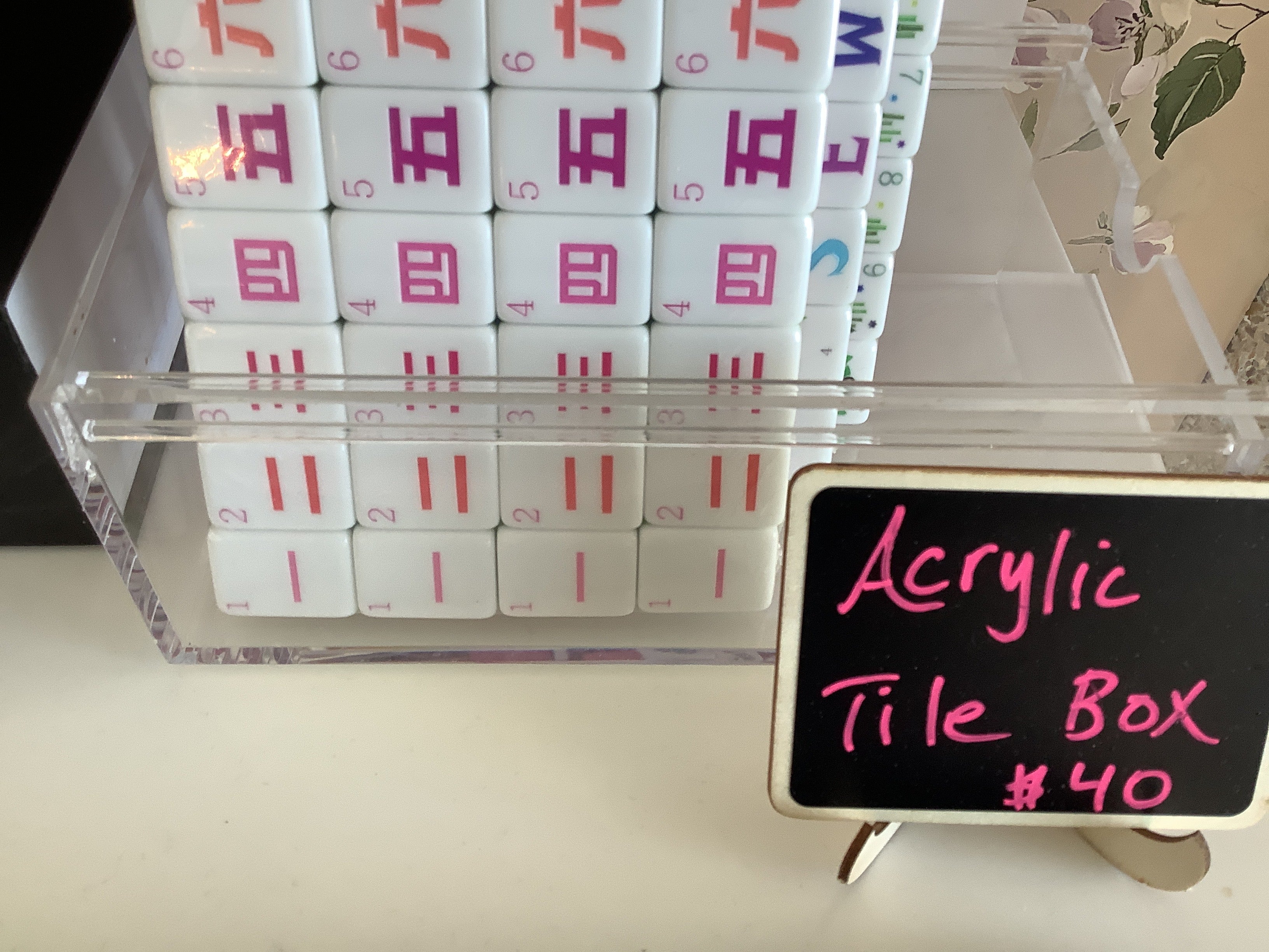 Clear Acrylic Tile Display Case