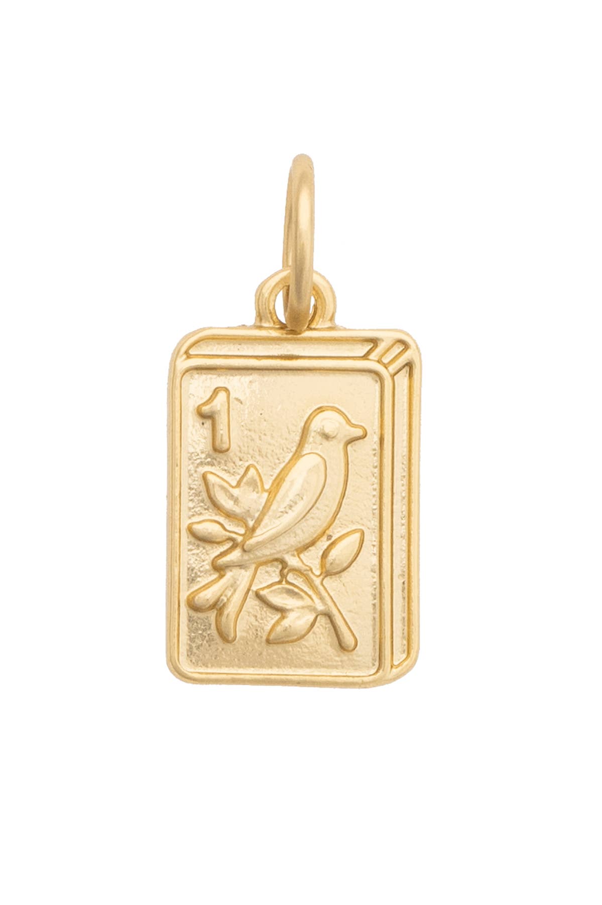 Bird Bam 24K Plated Tile Charm
