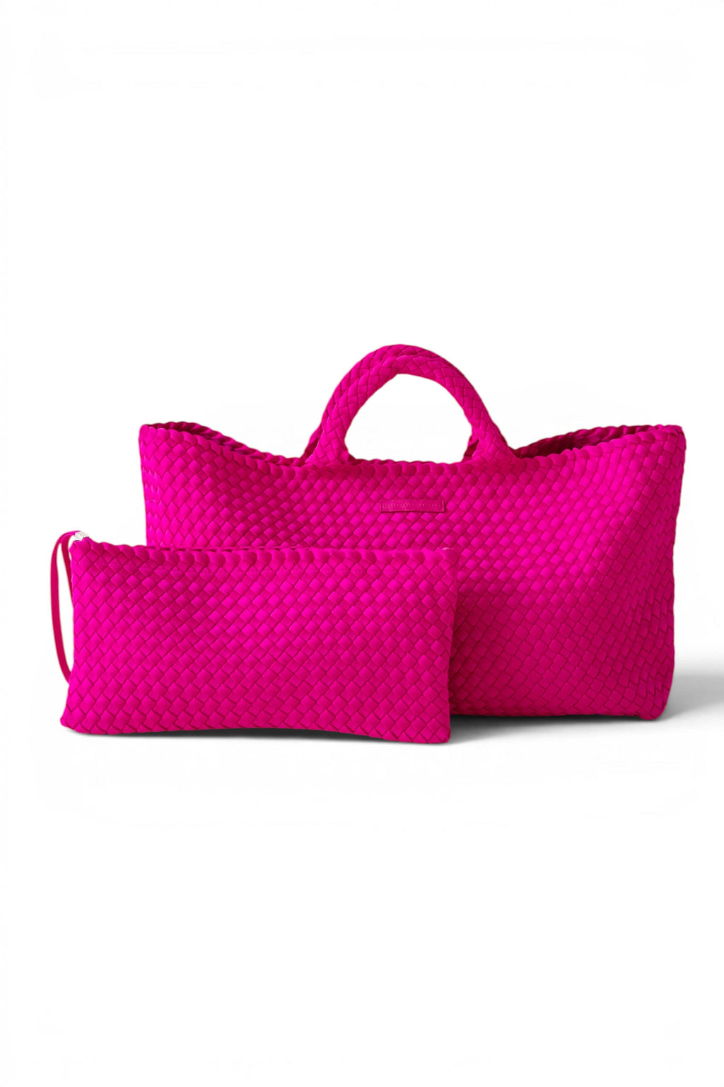 Mahjong Bag - Woven Carryall with Matching Tile Pouch: Navy