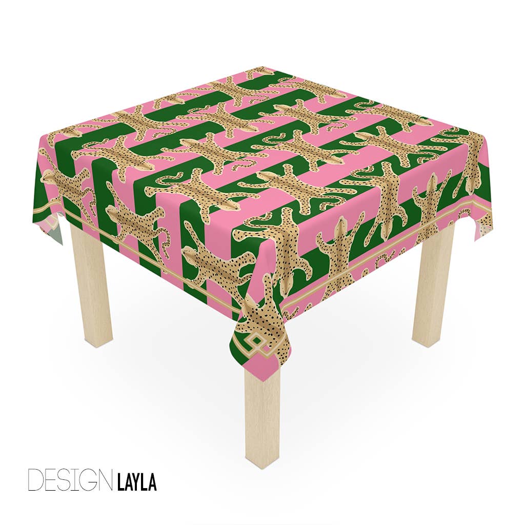 Mahjong Tablecloth, Boutique Monogram: Sloane / 55" polyester
