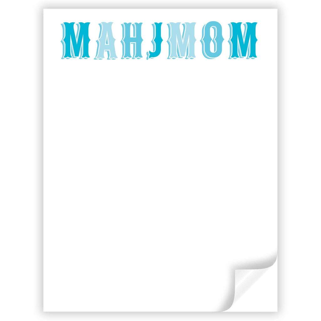 Mahjmom Mahjong Notepad : Multi-Colored