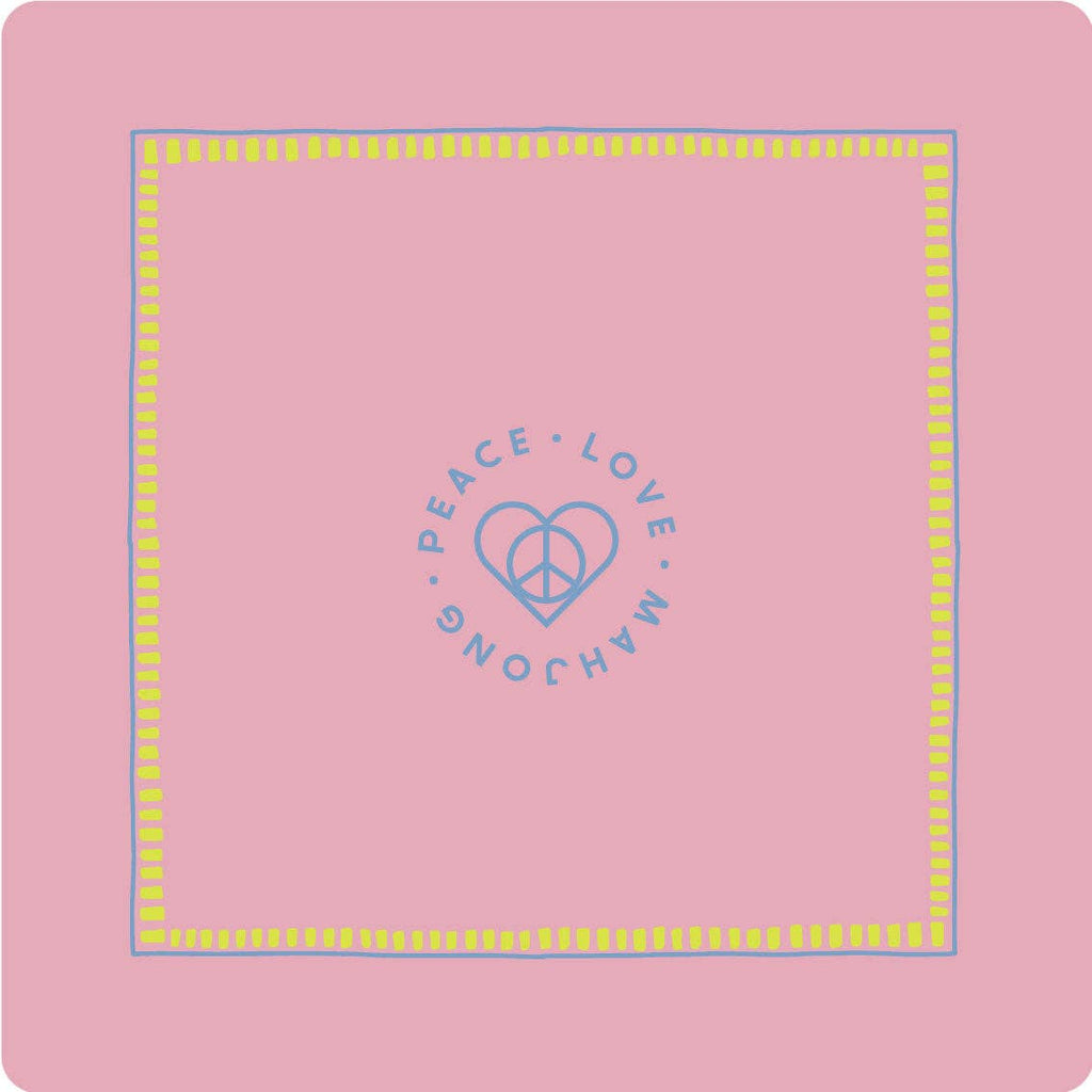 Mats: Light Pink with Chartreuse & French Blue