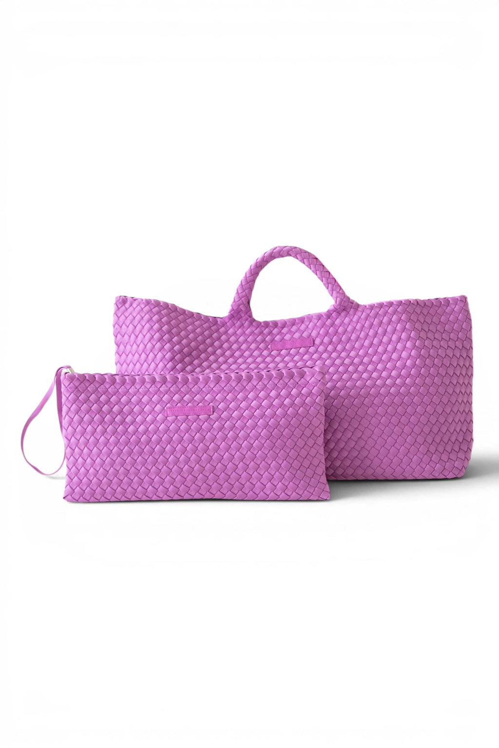 Mahjong Bag - Woven Carryall with Matching Tile Pouch: Fawn