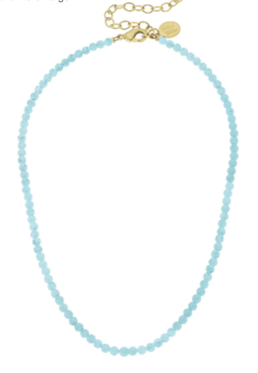 Alys Necklace: Aqua