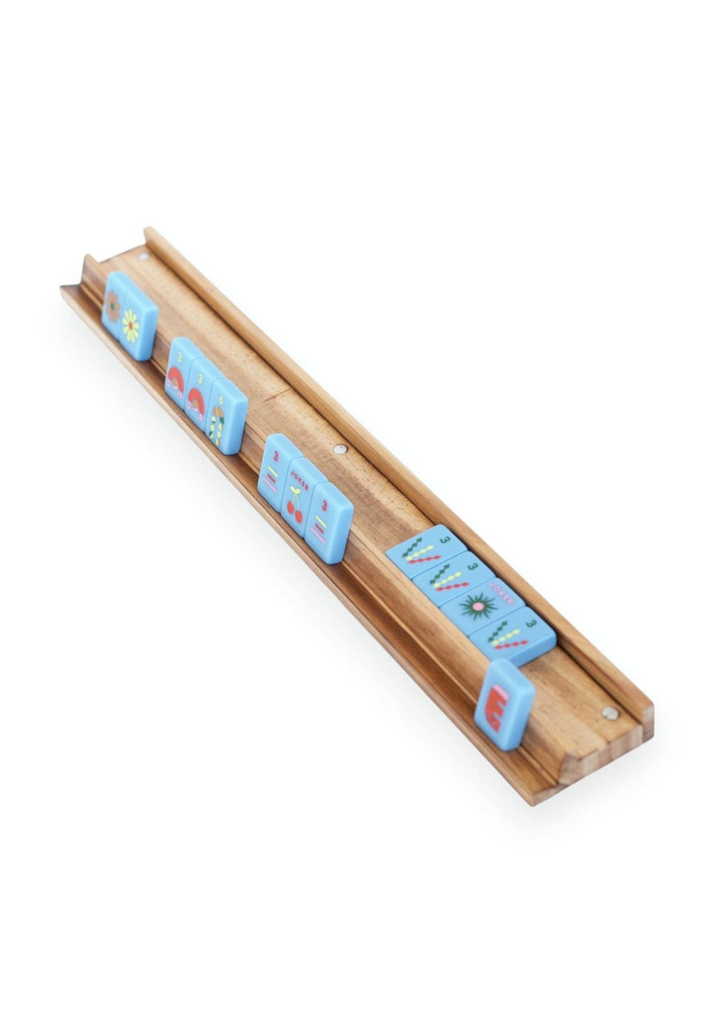 Mahjong Racks & Pushers (Set of 4): Chartreuse