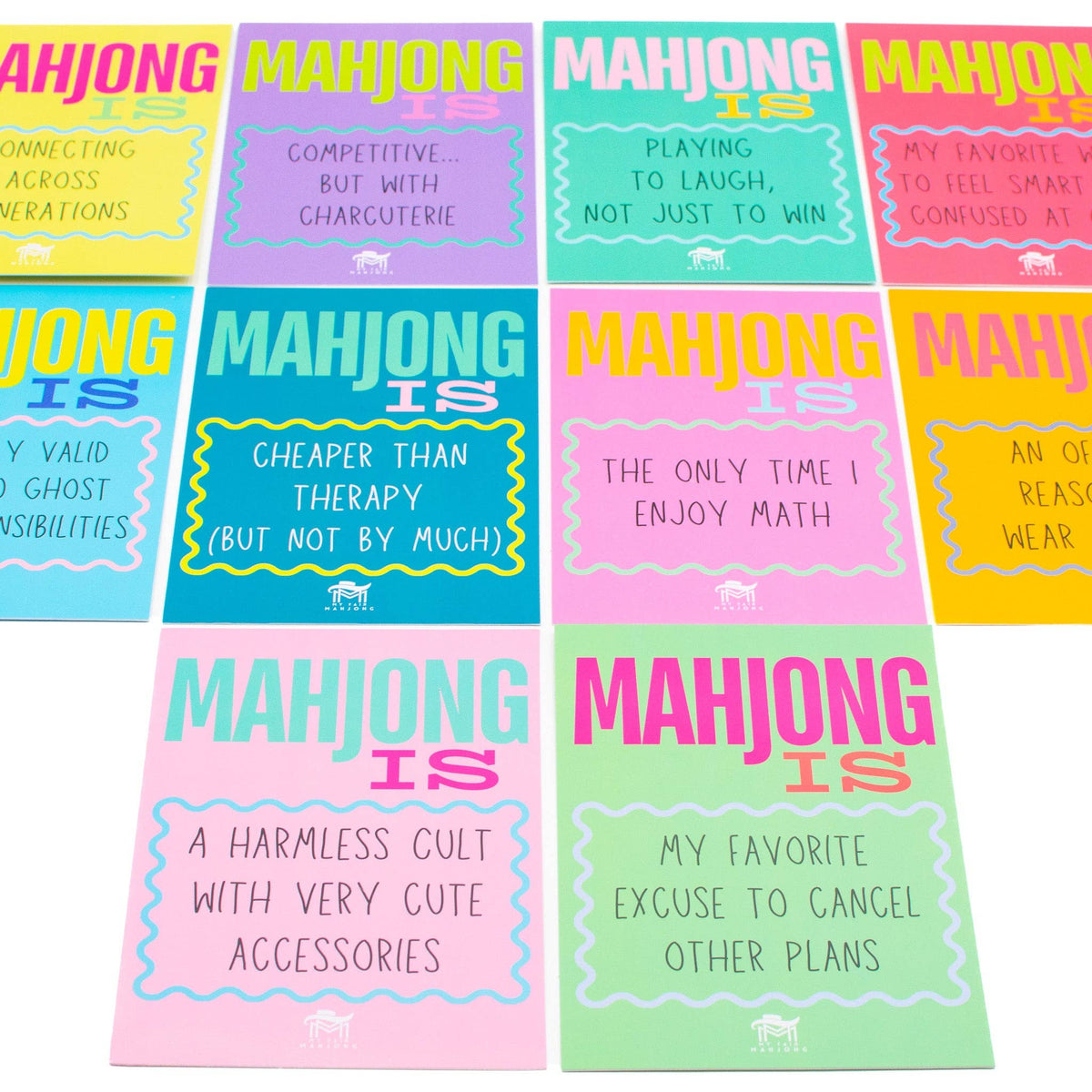 My Fair Mahjong “Mahjong Is A Harmless Cult” Shuffle Card