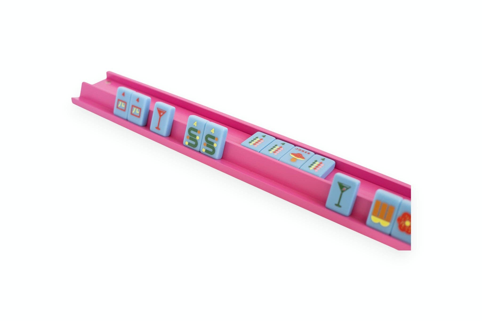Mahjong Racks & Pushers (Set of 4): Purple